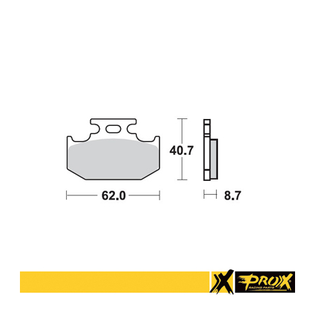 PROX KLOCKI HAMULCOWE KH152 KAWASAKI KX 125/250/500 '89-94, SUZUKI RM 125/250 '89-94, YAMAHA YZ 125 '92-97, 250 '92-97, YZ/YZF 4