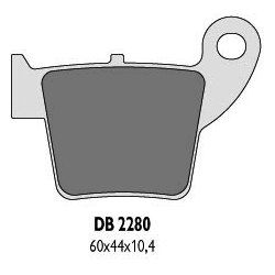 DELTA BRAKING KLOCKI HAMULCOWE KH346 HONDA CR/CRF 02-16 TYŁ - ZASTĘPUJĄ DB2280MX-N ORAZ DB2280QD-N