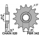 PBR ZĘBATKA PRZEDNIA 342 13 HONDA CR 250 '88-'07, CRF 450R/X '02-'15 (JTF284.13) (ŁAŃC. 520) (34213JT)