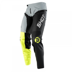 SHOT RACING (2021 NOWOŚĆ) SPODNIE CROSS/ENDURO PANTS DEVO STORM NEON YELLOW KOLOR ŻÓŁTY FLUO ROZMIAR 30