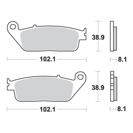 SBS KLOCKI HAMULCOWE KH142 / KH226 TRACK&SPORT SINTER KOLOR ZŁOTY (ZAMIENIA MIESZANKĘ RS)