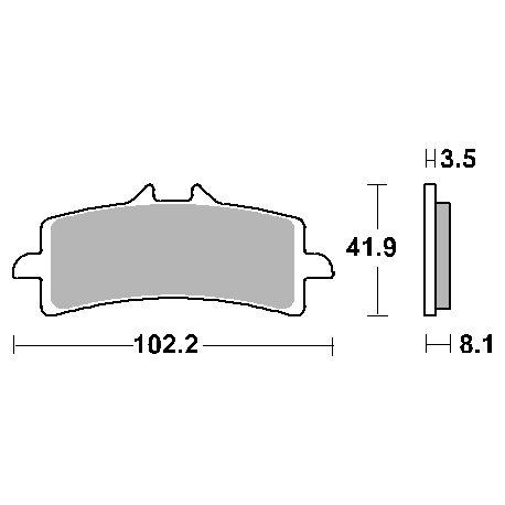 SBS KLOCKI HAMULCOWE KH447 TRACK&SPORT SINTER KOLOR ZŁOTY (ZAMIENIA MIESZANKĘ RS)