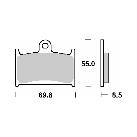 SBS PROMOCJA KLOCKI HAMULCOWE KH145 / KH236 TRACK&SPORT SINTER KOLOR ZŁOTY (ZAMIENIA MIESZANKĘ RS)