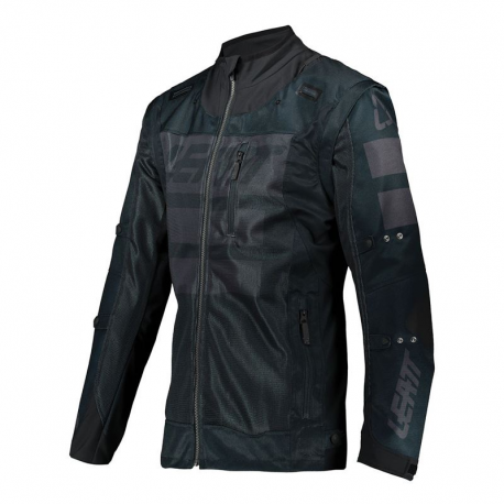 LEATT (2021/2022) KURTKA MOTO 4.5 X-FLOW JACKET BLACK KOLOR CZARNY ROZMIAR M