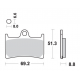 SBS KLOCKI HAMULCOWE KH252 / KH380 TRACK&SPORT SINTER KOLOR ZŁOTY (ZAMIENIA MIESZANKĘ RS)