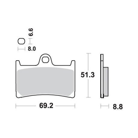 SBS KLOCKI HAMULCOWE KH252 / KH380 TRACK&SPORT SINTER KOLOR ZŁOTY (ZAMIENIA MIESZANKĘ RS)