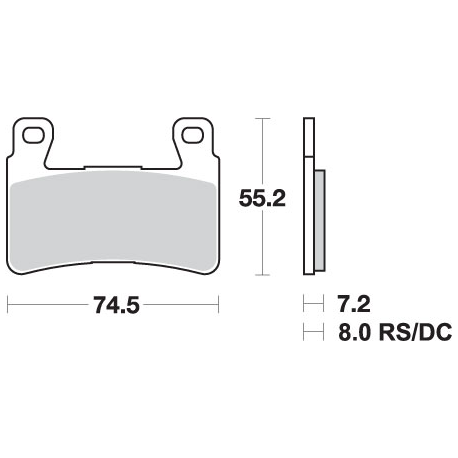 SBS KLOCKI HAMULCOWE KH265 TRACK&SPORT SINTER KOLOR ZŁOTY (ZAMIENIA MIESZANKĘ RS)