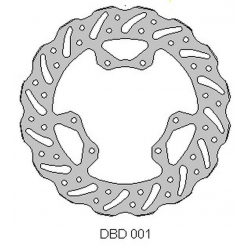 DELTA BRAKING TARCZA HAMULCOWA PRZÓD HONDA CR 125 '95-07, 250 '95-01, CRF 250 '04-14, CRF 450 '02-14 WAVE (240X101X3MM) (6X6,5MM