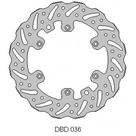 DELTA BRAKING TARCZA HAMULCOWA PRZÓD KTM 2T/4T '91-21, HUSABERG, HUSQVARNA, GAS-GAS '21, WAVE (260X126,5X3MM) (6X6,5MM) (NG140)