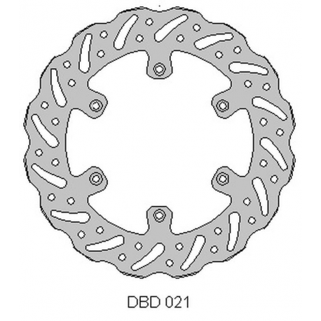 DELTA BRAKING TARCZA HAMULCOWA PRZÓD SUZUKI RM 125 '88-10, RM 250 '88-10, DRZ 250 '01-07, YAMAHA YZ 125 '01-16, YZ/YZF/WR 250 '0