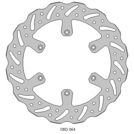 DELTA BRAKING TARCZA HAMULCOWA PRZÓD YAMAHA YZ 125 '17-21, WRF/YZ/YZF 250 '15-21, WRF/YZF 450 '16-21 WAVE (270X118X3,1MM) (6X6,5