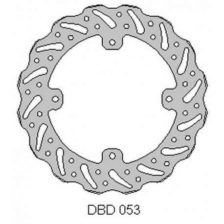 DELTA BRAKING TARCZA HAMULCOWA TYŁ HUSQVARNA TC 85 '14-20, KTM SX 85 '11-20, 250/350 FREERIDE '12-19, WAVE (210X110X3MM) (4X6,5M