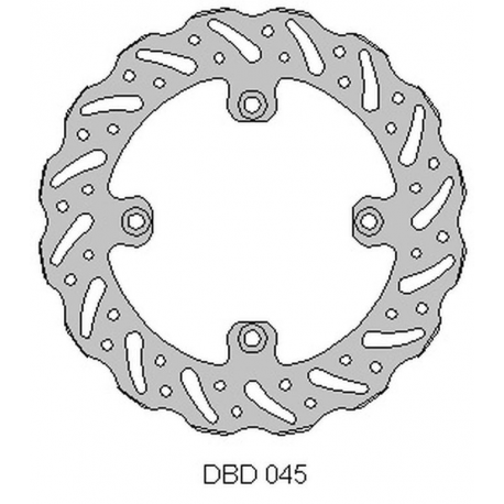 DELTA BRAKING TARCZA HAMULCOWA TYŁ BETA 250 RR '05-12, 525 RR '05-12, WAVE (260X120,3X4MM) (4X8,5MM) (NG1264)