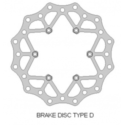 DELTA BRAKING TARCZA HAMULCOWA TYŁ BETA 2T/4T '13-21, WAVE ULTRA LIGHT (220X108,2X4MM) (6X6,5MM) (NG1294)