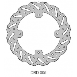 DELTA BRAKING TARCZA HAMULCOWA TYŁ HONDA CR 125 '02-07, CRF 250 '04-14' -CRF 250 X 04-17' CRF 450 WAVE (240X121X4MM) (4X6,5MM) (