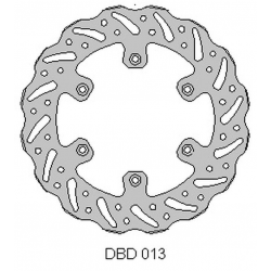 DELTA BRAKING TARCZA HAMULCOWA TYŁ KAWASAKI KX 125 '89-'02, KX 250 '89-02, WAVE (220X100X4MM) (6X6,5MM) (NG138)