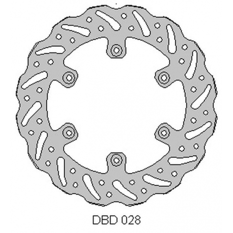 DELTA BRAKING TARCZA HAMULCOWA TYŁ YAMAHA YZ 125 '02-21, WRF 250 '02-21, WR 250 '02-07, YZ/YZF 250 '02-21, WRF/YZF '02-21, WAVE