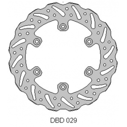 DELTA BRAKING TARCZA HAMULCOWA TYŁ YAMAHA YZ/WR 125 '98-01, YZ/WR 250 '98-'01, YZF/WRF 400/426 '99-01, WAVE (240X115X4MM) (6X6,5