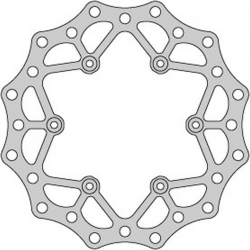 DELTA BRAKING TARCZA HAMULCOWA TYŁ YAMAHA YZ/WR 125 '98-01, YZ/WR 250 '98-'01, YZF/WRF 400/426 '99-01, WAVE ULTRA LIGHT (240X115