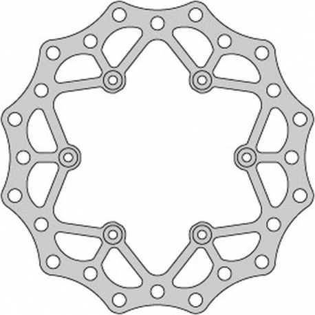 DELTA BRAKING TARCZA HAMULCOWA TYŁ YAMAHA YZ/WR 125 '98-01, YZ/WR 250 '98-'01, YZF/WRF 400/426 '99-01, WAVE ULTRA LIGHT (240X115