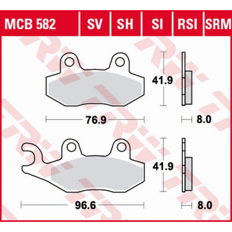 TRW LUCAS NOWY TOWAR 2021/6 KLOCKI HAMULCOWE KH135 KH214 SINTER STREET APRILIA SX 125 18-, HONDA NSR 150 02-, KAWASAKI KLX 125 1