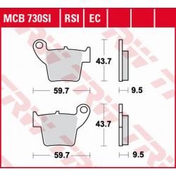 TRW LUCAS NOWY TOWAR 2021/6 KLOCKI HAMULCOWE KH346 ORGANIC HONDA CR 125 / 250 02-07, CRF 450 02-17, TYŁ