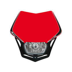 RACETECH LAMPA PRZEDNIA V-FACE HUSQVARNA KOLOR CZERWONY/CZARNY