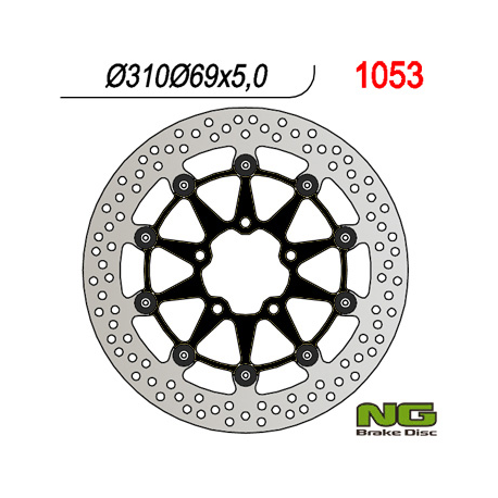 NG TARCZA HAMULCOWA PRZÓD SUZUKI DL650 '04-'07, SV650 '03-'08, DL1000 '02-'11, SV1000 '03-'07 (310x69x5) (5X10,5MM)