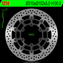 NG TARCZA HAMULCOWA PRZÓD SUZUKI GSXR 600/750 '08-'18, GSXR 1000 '09-'16, GSX 750Z '08-'14 (310X102X5MM) (6X8,5MM) PŁYWAJĄCA