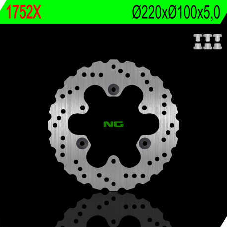 NG TARCZA HAMULCOWA TYŁ KAWASAKI EX 250/300/400 NINJA 13-21 WAVE