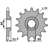 PBR ZĘBATKA PRZEDNIA 1252 13 18NC (ŁAŃC. 520)