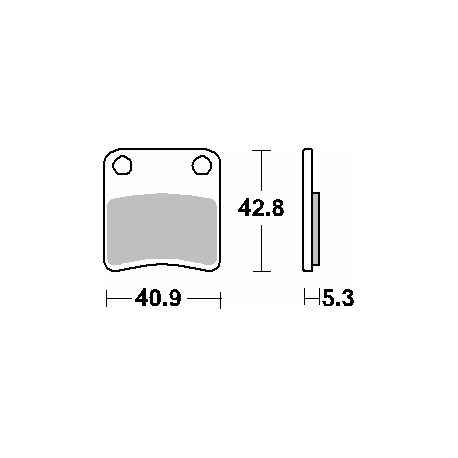 SBS PROMOCJA KLOCKI HAMULCOWE KH257/2 STREET CERAMIC KOLOR CZARNY