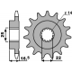 PBR ZĘBATKA PRZEDNIA 2114 15 18NC DUCATI 749/848/998/1000 (JTF741.15) (ŁAŃC. 525)