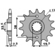 PBR ZĘBATKA PRZEDNIA 2116 13 18NC SUZUKI LTR 450 '06-'12, LTZ 400 '03-'13, RMX 450 '10-'13, KAWASAKI KFX 400, HYOSUNG TE 450 (ŁA