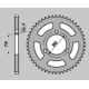 JR ZĘBATKA TYLNA 239 42 HONDA MTX 80R '83-'86 (JTR239.42)