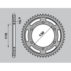 CHT ZĘBATKA TYLNA 241 43 THF YAMAHA R1 '98-'03