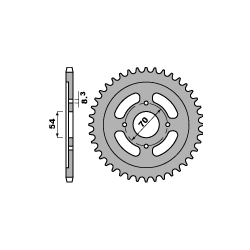 PBR ZĘBATKA PRZEDNIA 263 14 18NC YAMAHA (ŁAŃC. 428)