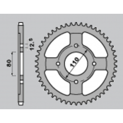 CHT ZĘBATKA TYLNA 284 39 (284-39) (JTR284.39) HONDA CB 750/1100 '79-'89