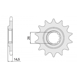 CHT ZĘBATKA PRZEDNIA 335 15 HONDA CBX 1000 Z (79-80) (SC03) (335-15) (JTF335.15)