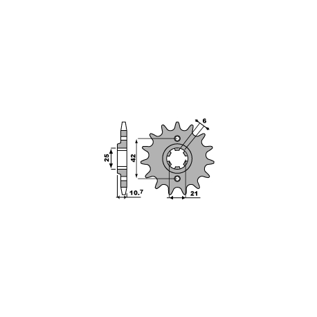 PBR ZĘBATKA PRZEDNIA 338 17 18NC HONDA CB 650 79-84 (+1) (JTF338.17) (ŁAŃC. 530)