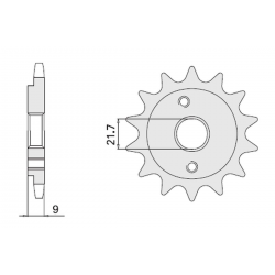 CHT ZĘBATKA PRZEDNIA 350 13 HONDA XR 600R '91-'00, POLARIS 500 (JTF1309.14) (309-13)