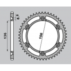 CHT, rozeta, 4365 41 (A4152032410) Suzuki DR 650 , FREEWIND '96-'14