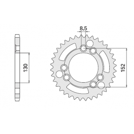 CHT ZĘBATKA TYLNA 4424 41 (2054-41) CAGIVA NAVIGATOR 1000 '01-'05, GRAND CANYON 900 '99-'01