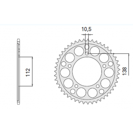 CHT ZĘBATKA TYLNA 4448 49 (2097-49) YAMAHA 600 YZF-R6 (Mod.cat.530) '99-'02