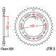 JT ZĘBATKA TYLNA 4613 42 BMW F 800 GS '06-'13 NA ŚRUBĘ 10,5MM (461342JTZBK) (ŁAŃC. 525) KOLOR CZARNY