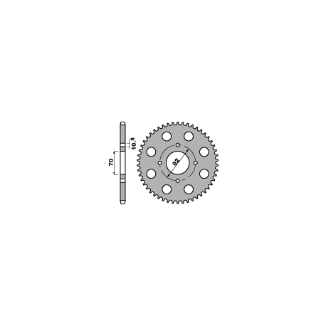 PBR ZĘBATKA TYLNA 476 33 C45 KAWASAKI GPZ 305 83 (JTR476.33) (ŁAŃC. 530)