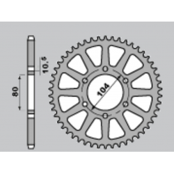 JR ZĘBATKA TYLNA 478 40 KAWASAKI ZX6R (05-13), Z750 (JTR478.40) (ŁAŃC. 520)