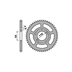 PBR ZĘBATKA TYLNA 486 50 CIGIVA 125 WSXT (ŁAŃC. 428)