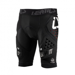 LEATT (2021/2022) SPODENKI Z OCHRANIACZAMI IMPACT SHORTS 3DF 4.0 BLACK KOLOR CZARNY ROZMIAR XL