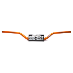 RENTHAL KIEROWNICA 1,1/8 CALA (28,6MM) MX FATBAR ORANGE RC HIGH KOLOR POMARAŃCZOWY Z GĄBKĄ